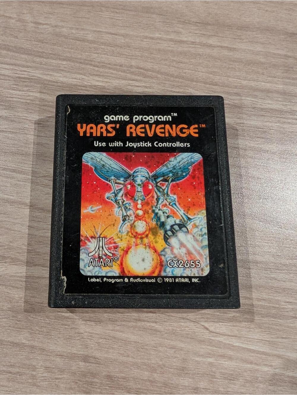 Atari Yars' Revenge CX2655 Vintage Game Cartridge